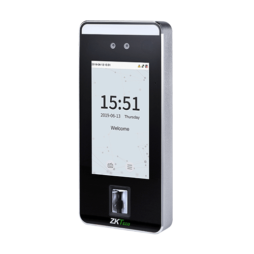 SpeedFace-V5L Face recognition with fingerprint door access reader